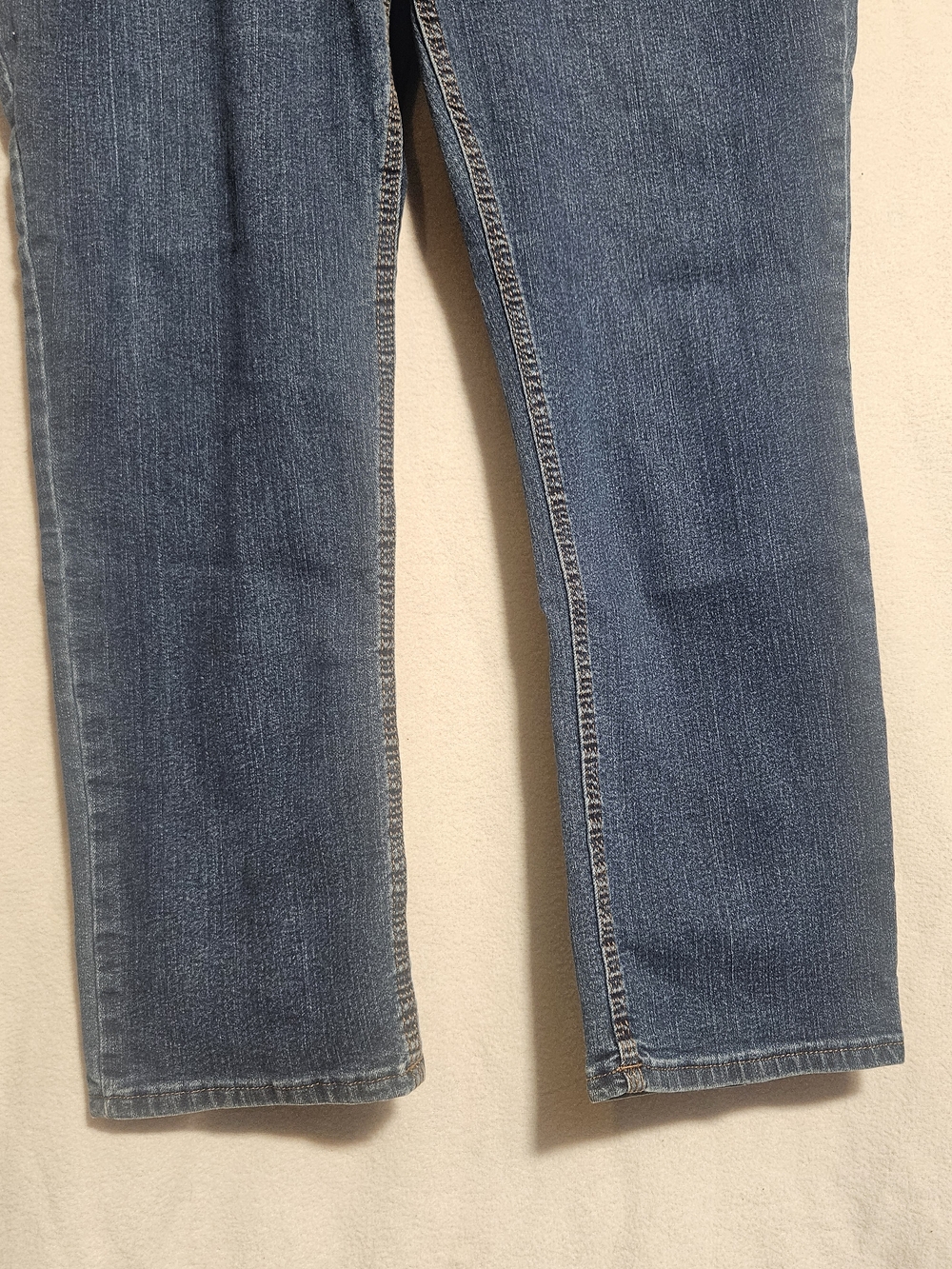 Origins Dark Blue Denim Jeans with Orange Stitching - Picture 7 of 11